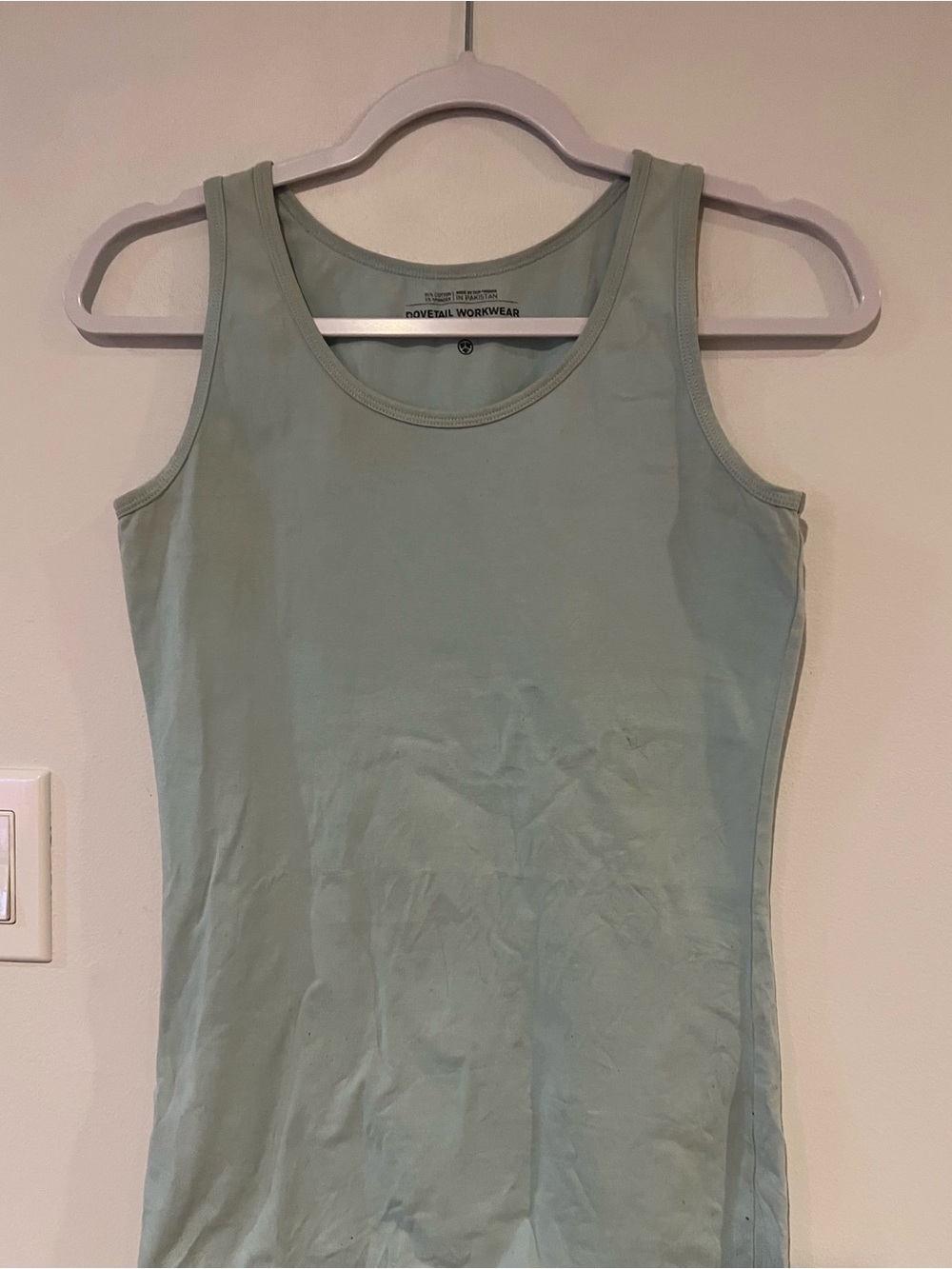 Dovetail Workwear Women's XS Light Green Tank Top Shirt Work